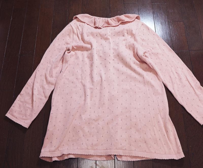 春物！ピンクハウス♡チェリーローズ♡綿ニットロングカーディガン