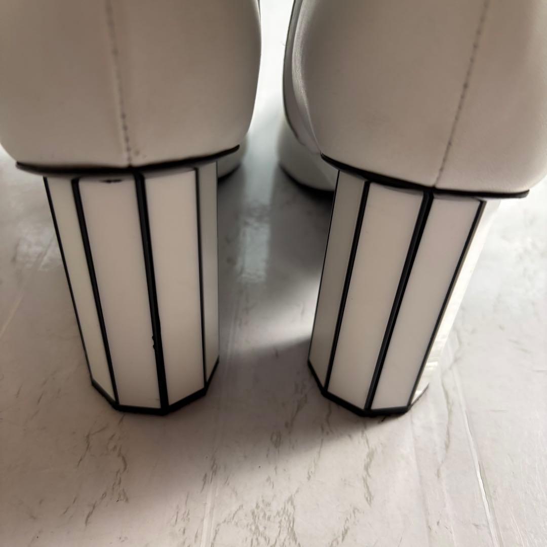 proenza schouler ホワイトレザー ショートブーツ サイズ37
