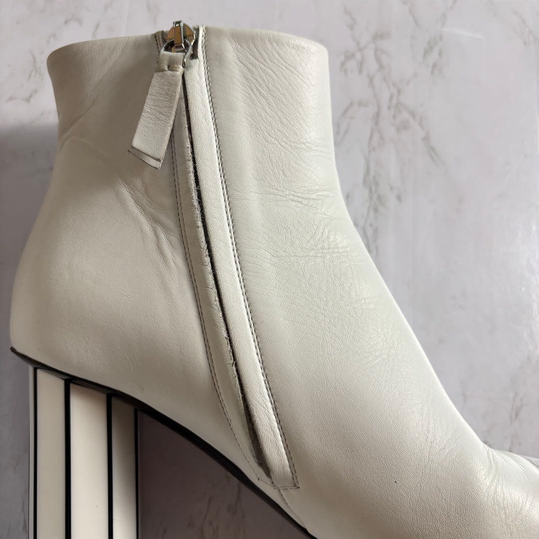 proenza schouler ホワイトレザー ショートブーツ サイズ37