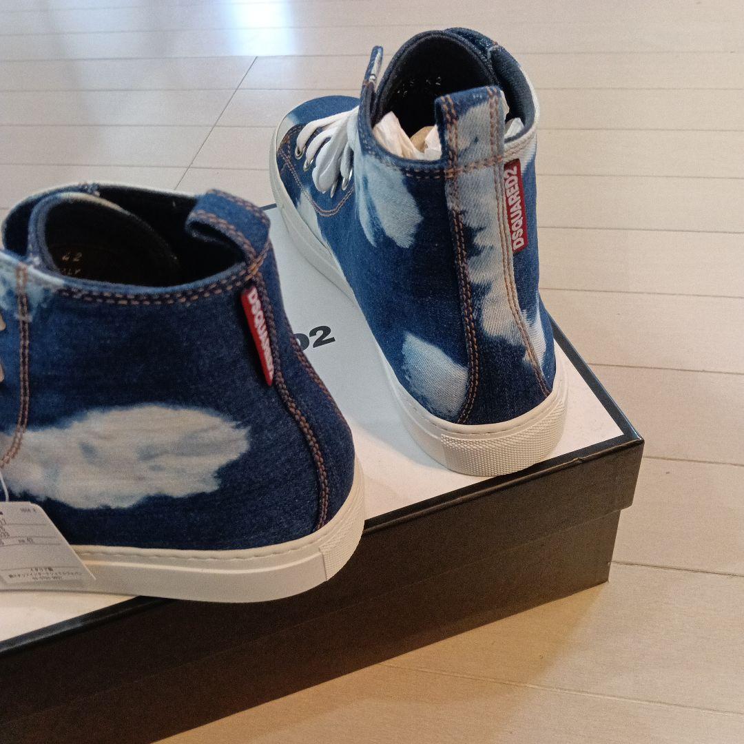 Dsquared2　ディースクエアード　空柄ハイカットスニーカー