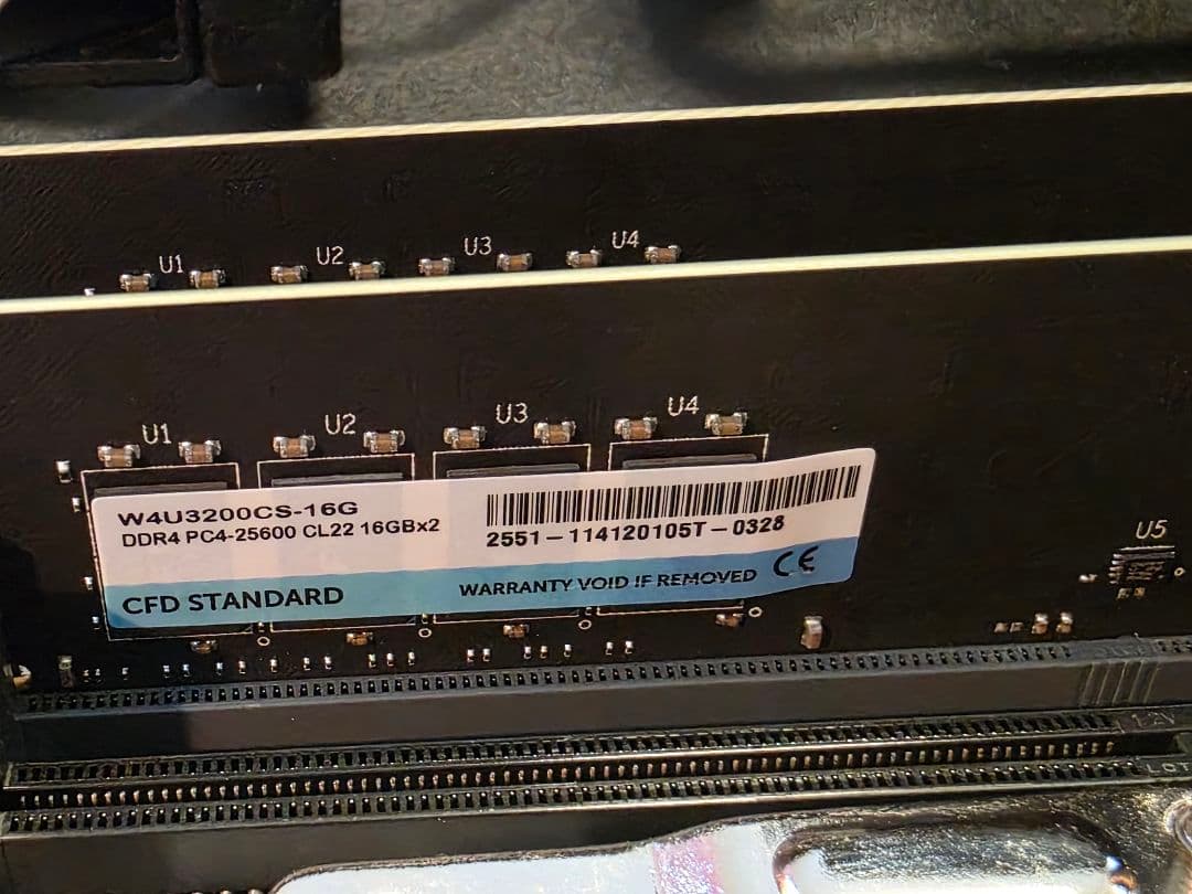 【動作確認済】Ryzen 7 5700X / マザーボード / 32GBメモリ