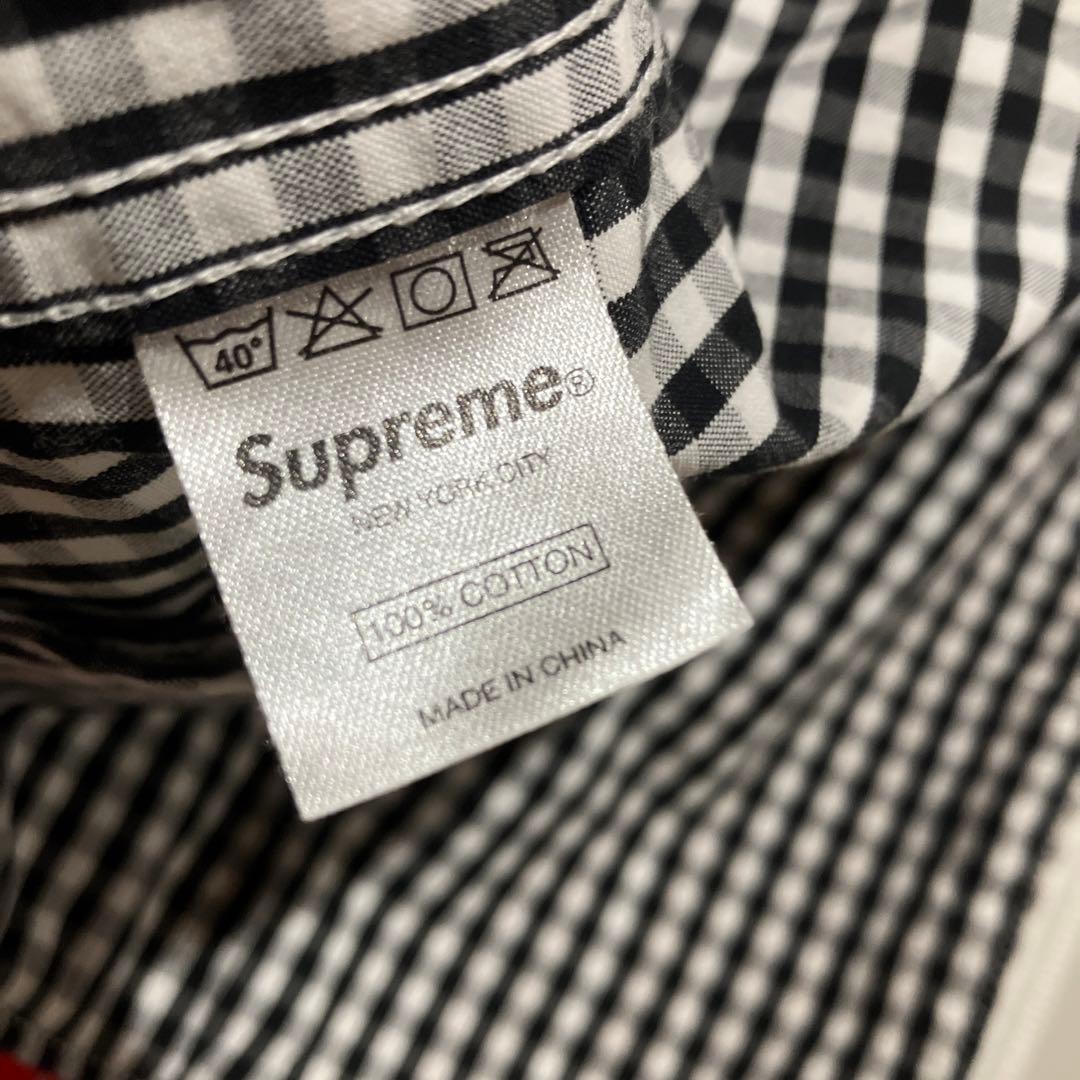 supreme ギンガムチェック スタジャン ブルゾン ナイロンジャケット