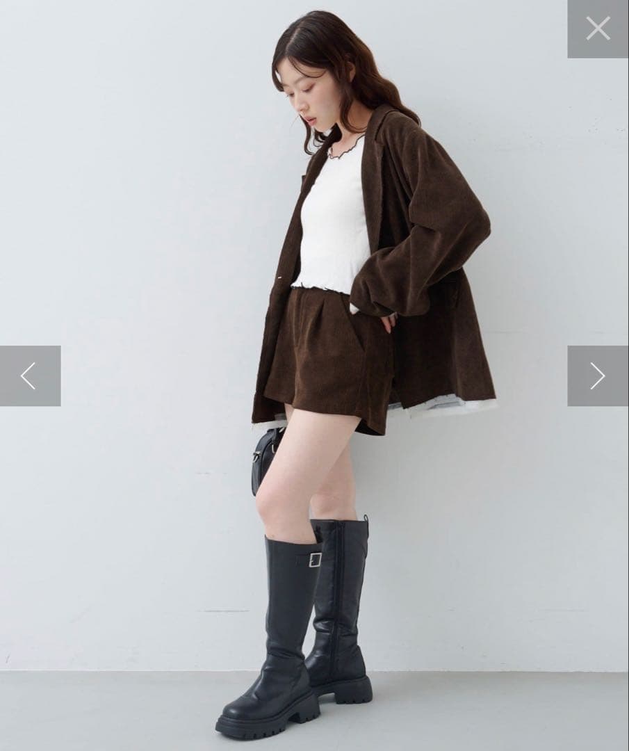 kastane コーデュロイライナージャケット