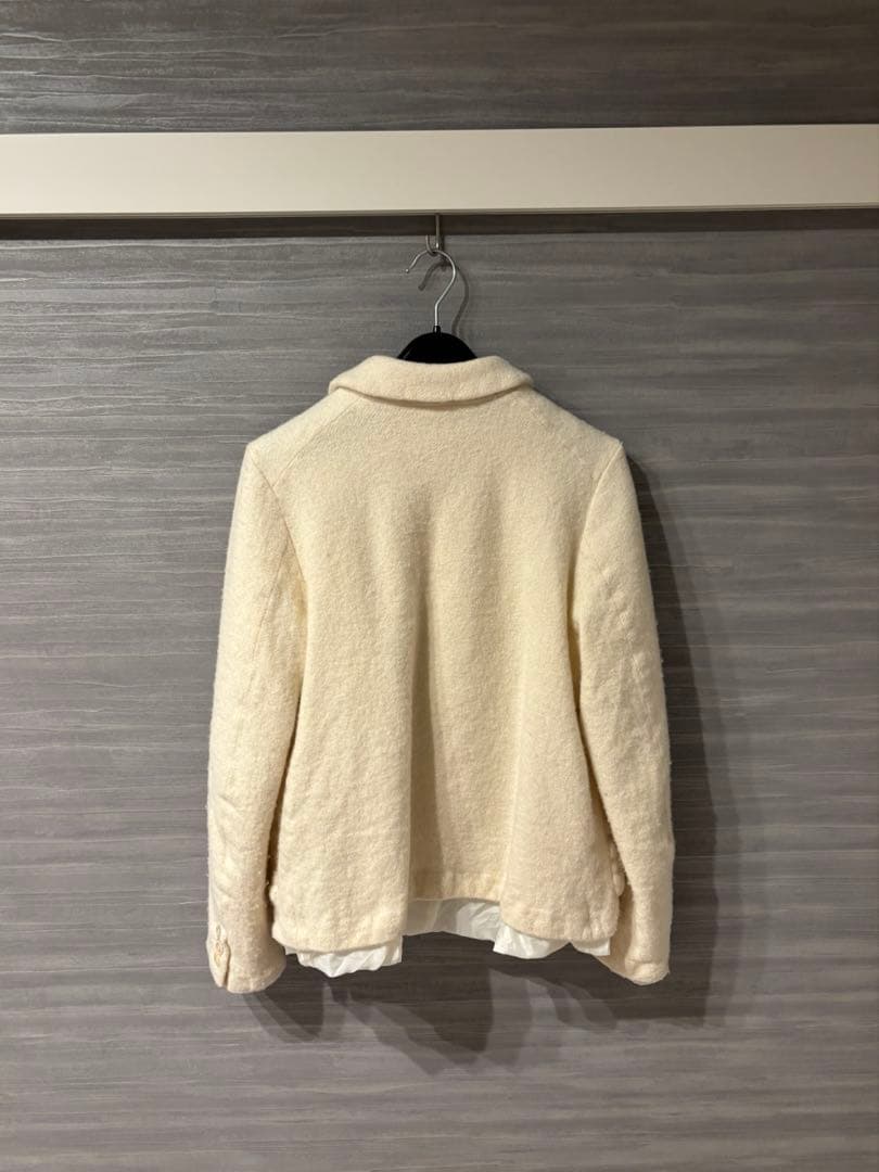 コムデギャルソンガール　25AW 縮絨　ジャケット　丸襟　S