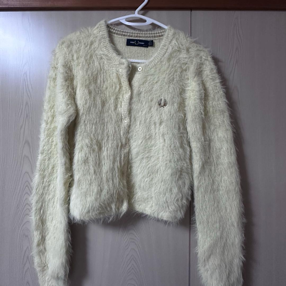 FRED PERRY × Ray BEAMS / 別注 シャギー カーディガン