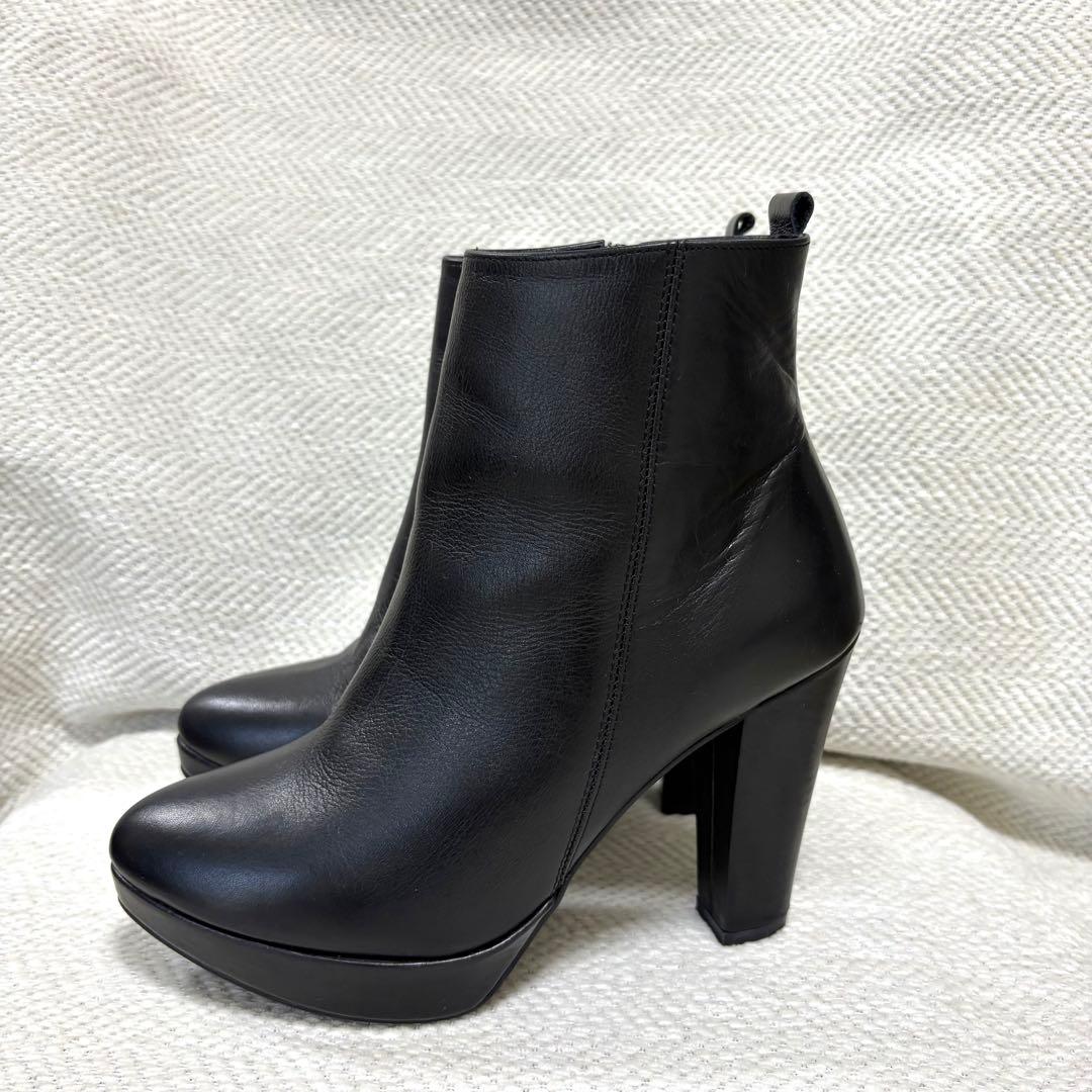 極美品 JEAN PAUL GAULTIER 本革 レザーブーツ ブラック 37