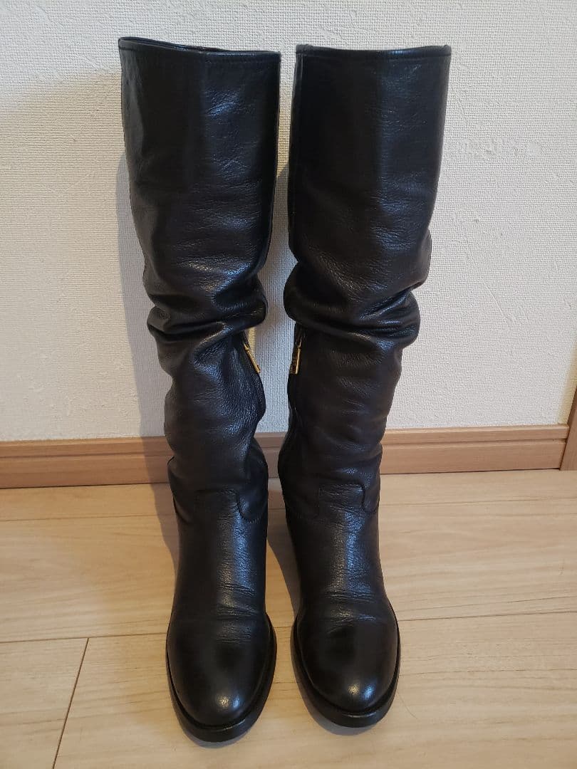 PRADA ロングブーツ　CERVOレザー　36