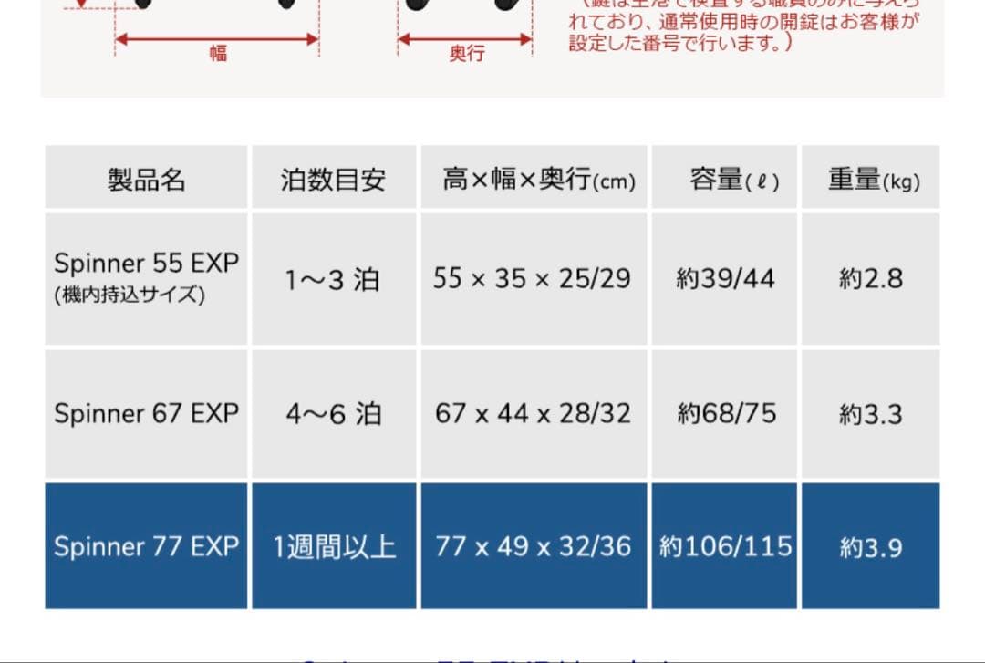 Samsonite ソフトスーツケース　XL