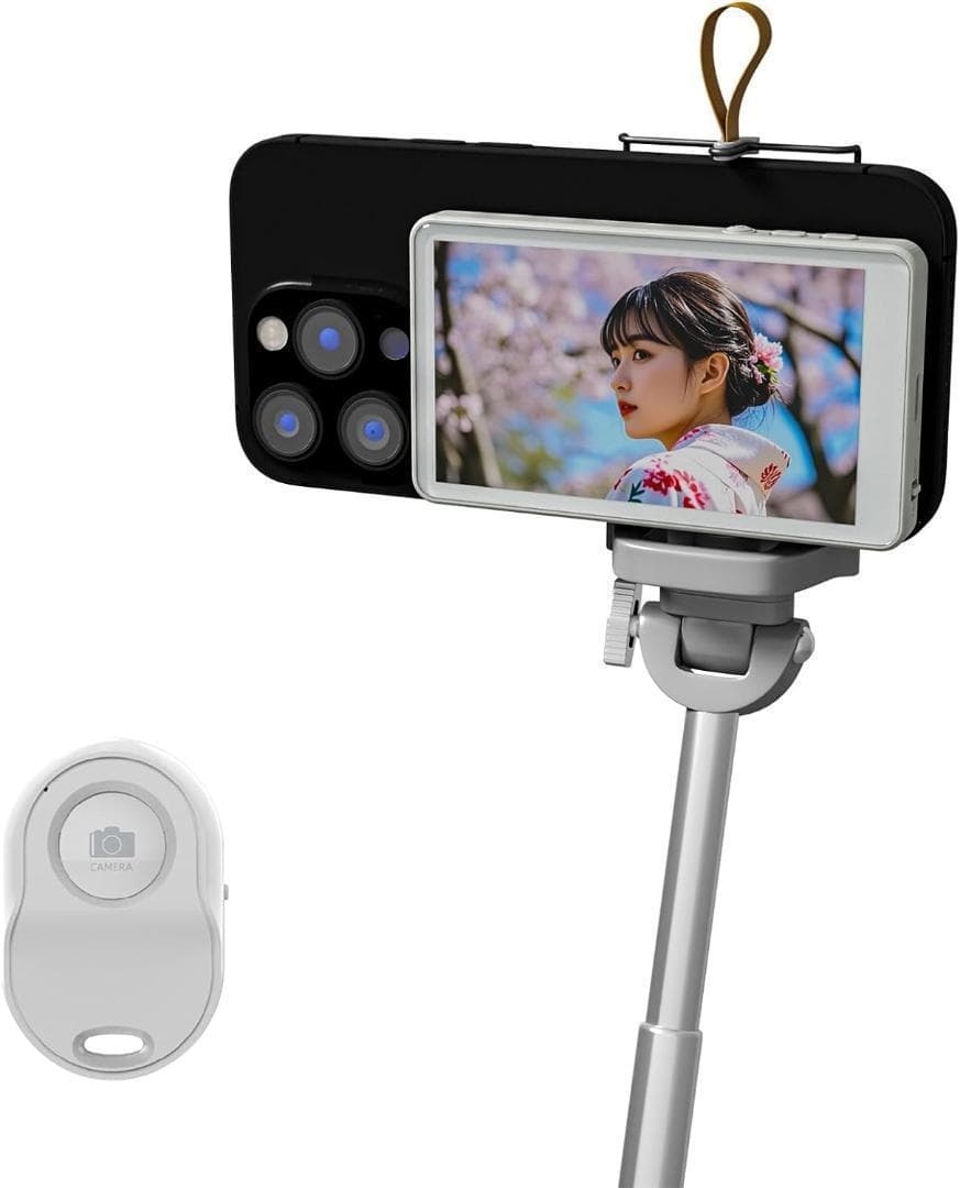C848 iPhone 背面モニター MagSafe自撮り vlogリモコン付き