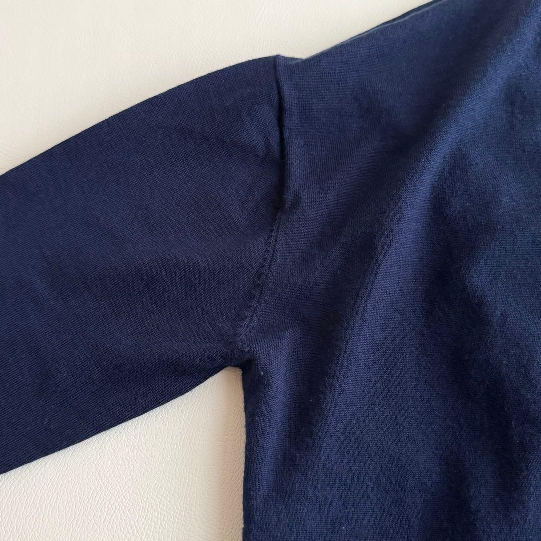 HeRIN.CYE Frill knit cardigan 変形 ネイビー 配色