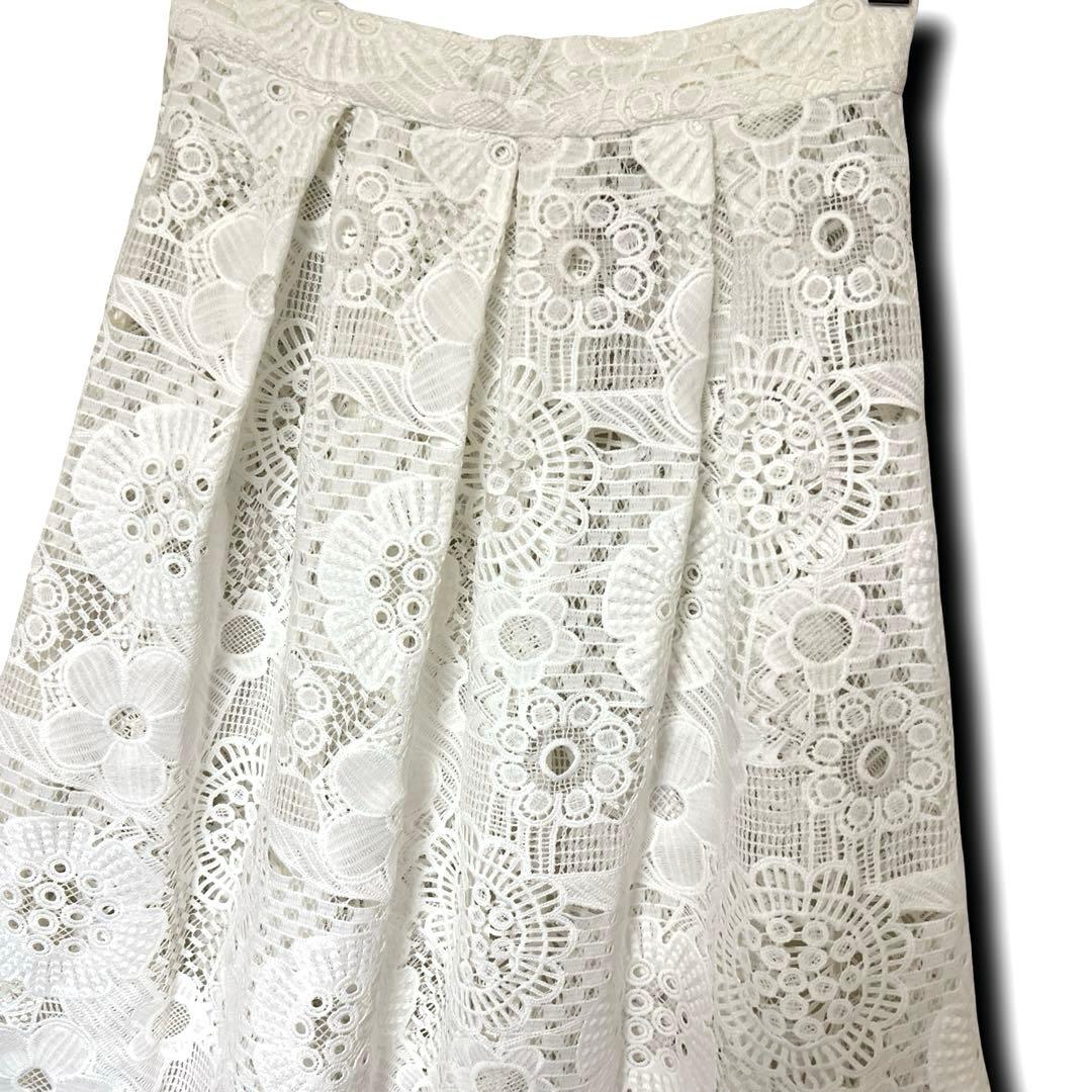 【未使用級】IENA Luana コットンレース 巻きスカート インド綿