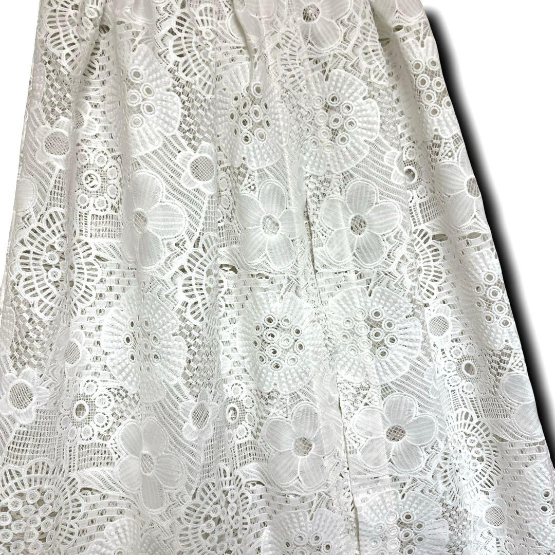 【未使用級】IENA Luana コットンレース 巻きスカート インド綿