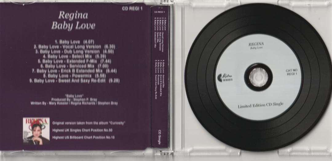 REGINA　Baby Love リミックス集　9ヴァージョン収録 貴重 CD