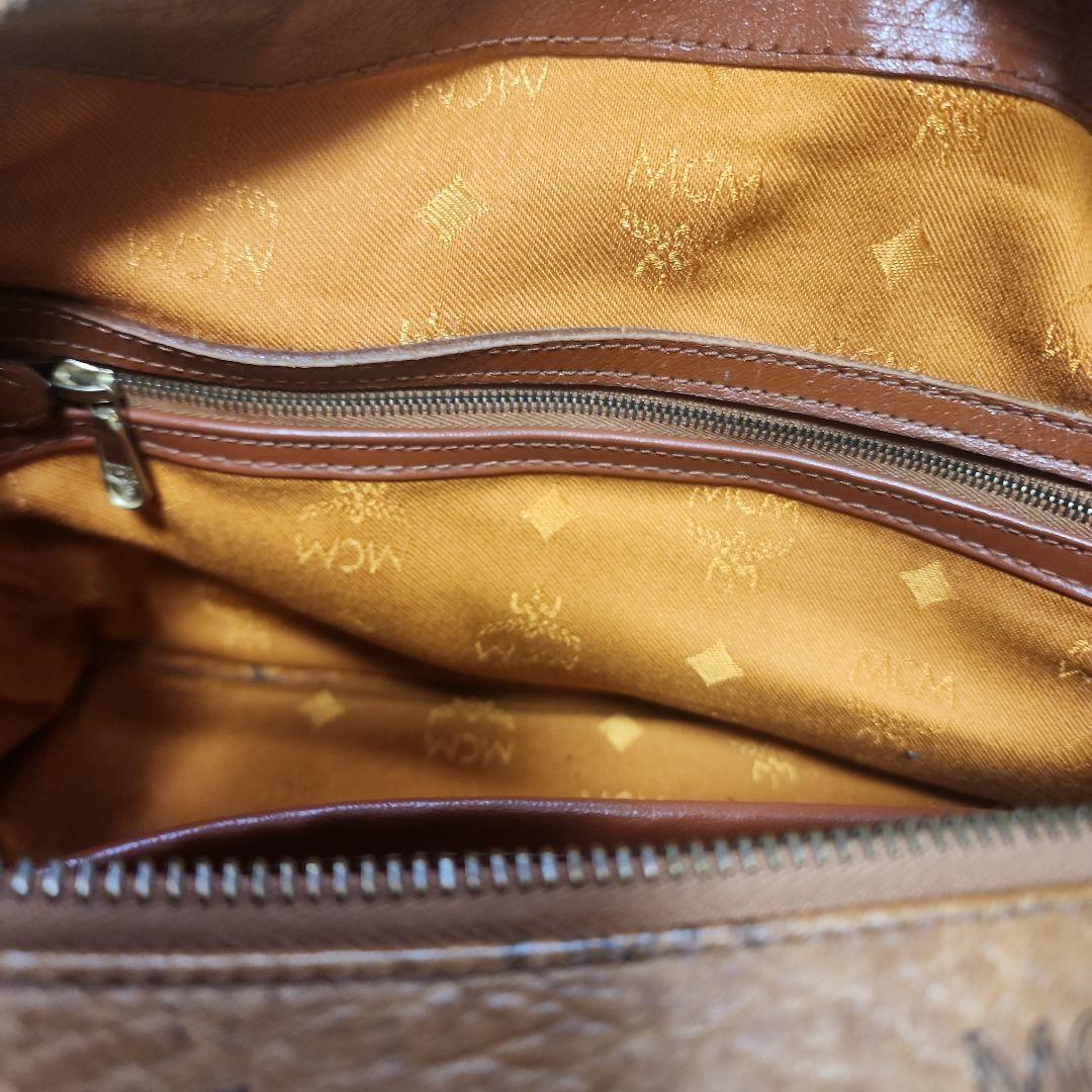 MCM ロゴプリント ボストンバッグ