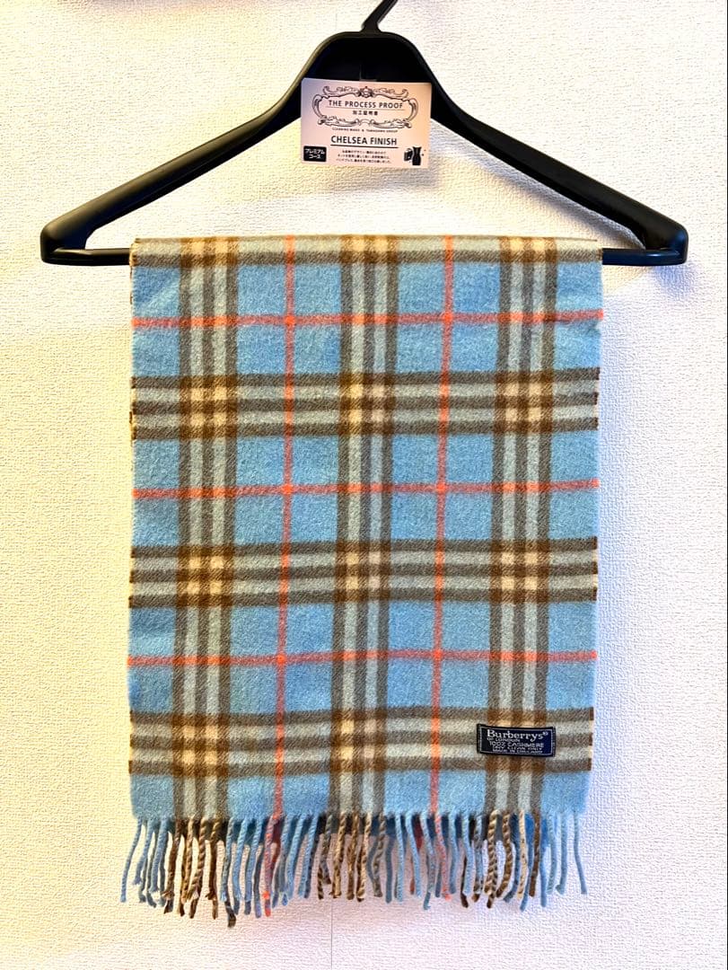 【美品】BURBERRY マフラーカシミヤ100%