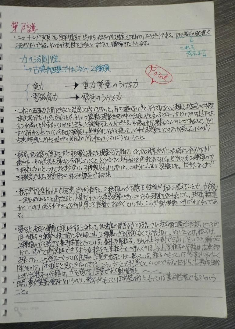【東大合格/800P越】苑田ハイレベル物理 講義ノート板書・まとめノート