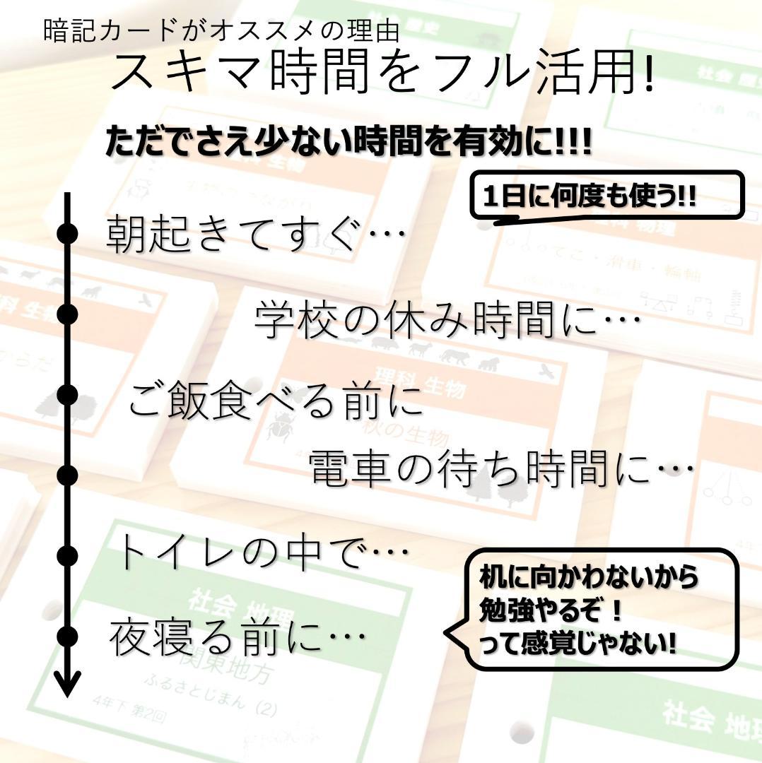 中学受験 暗記カード【5年上 国語1-9回】 予習シリーズ 組み分け対策