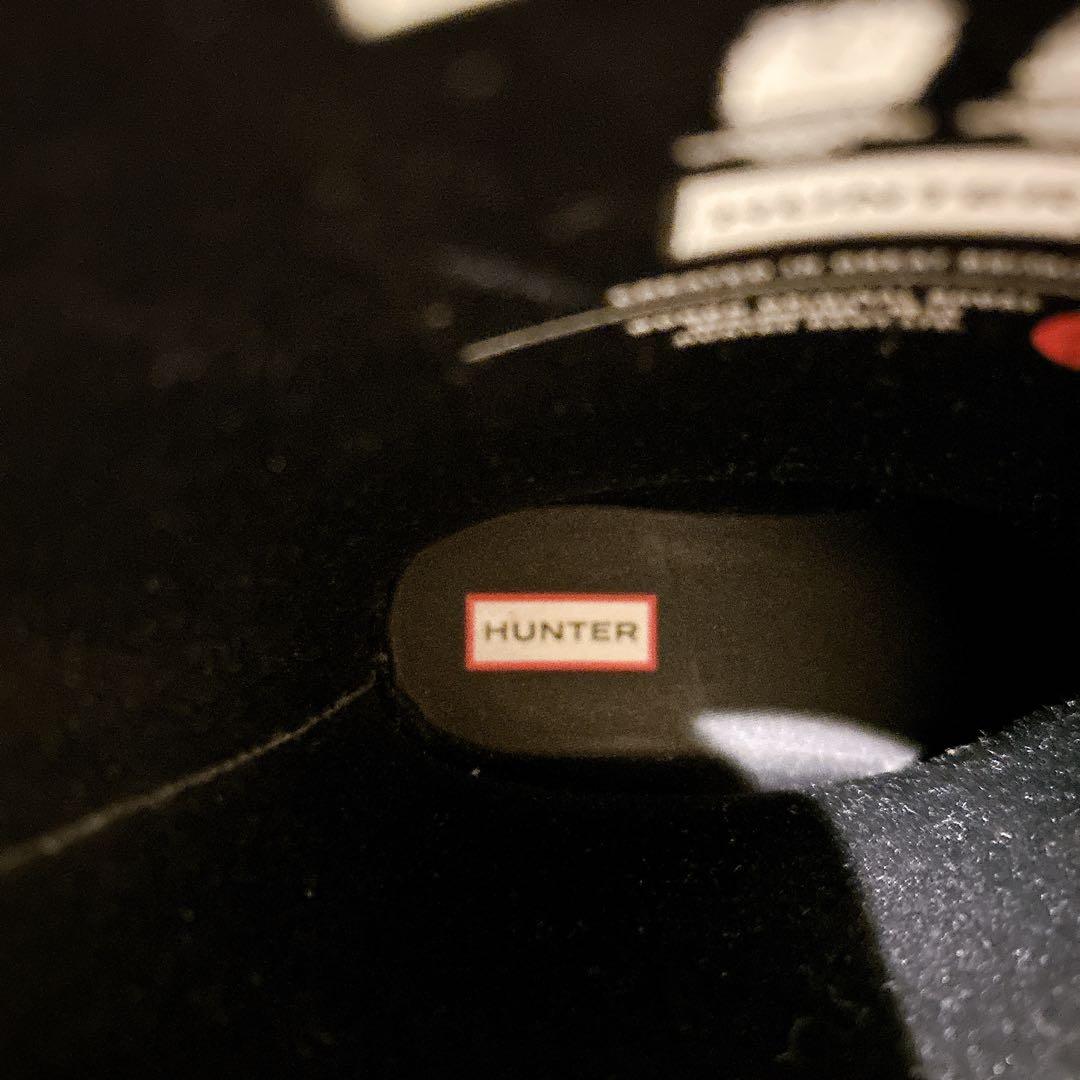 【未使用級】 HUNTER ハンター レインブーツ 長靴 バックル付き 25㎝