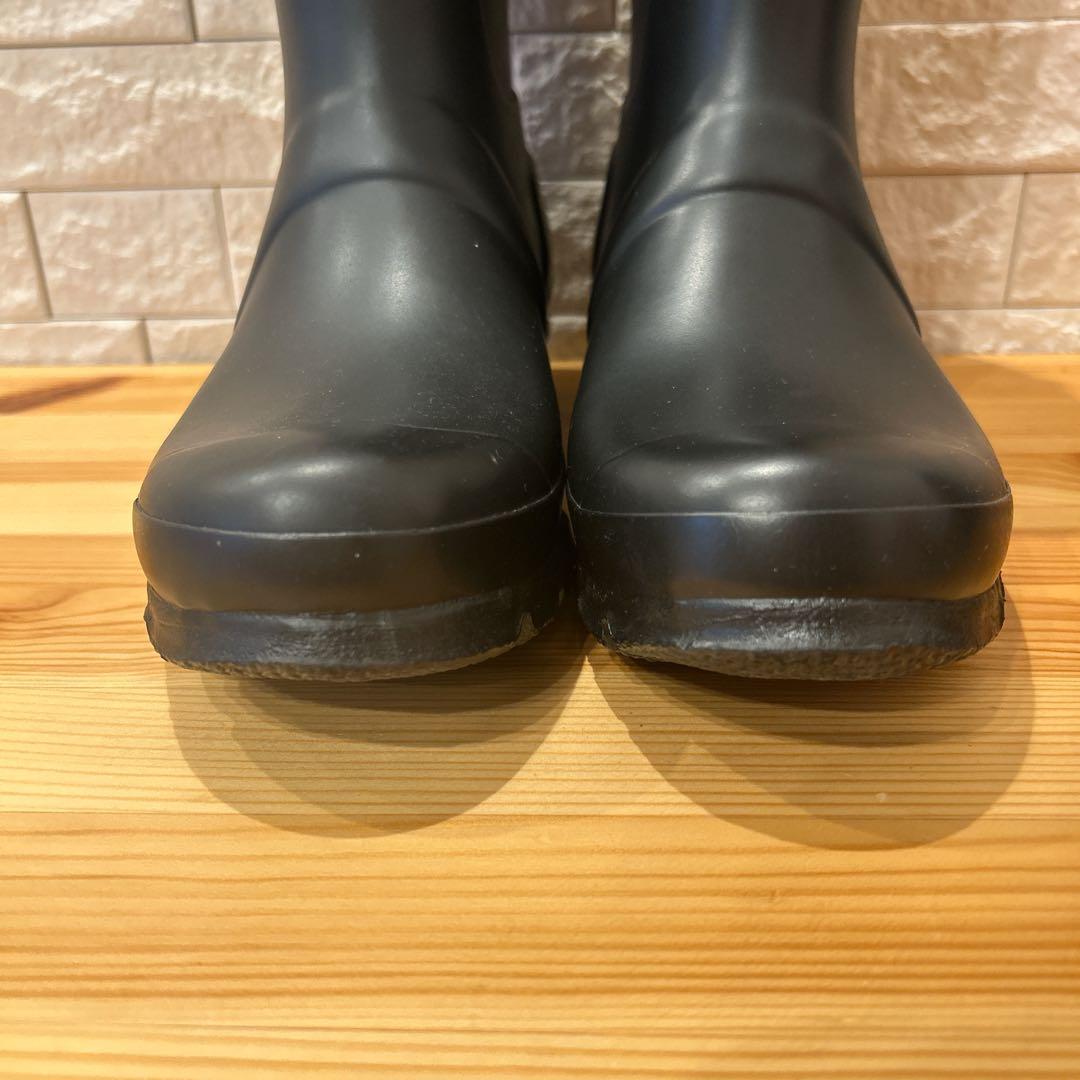 【未使用級】 HUNTER ハンター レインブーツ 長靴 バックル付き 25㎝