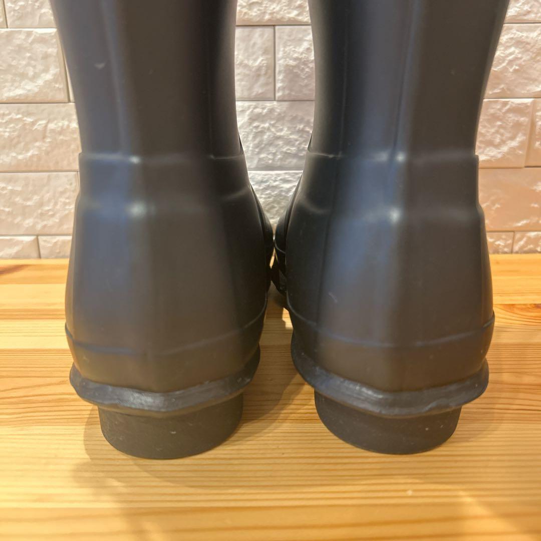 【未使用級】 HUNTER ハンター レインブーツ 長靴 バックル付き 25㎝