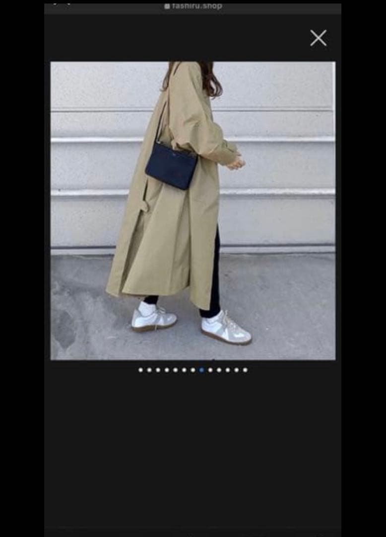fashiru ファシル ステンカラーコート スプリングトレンチコート