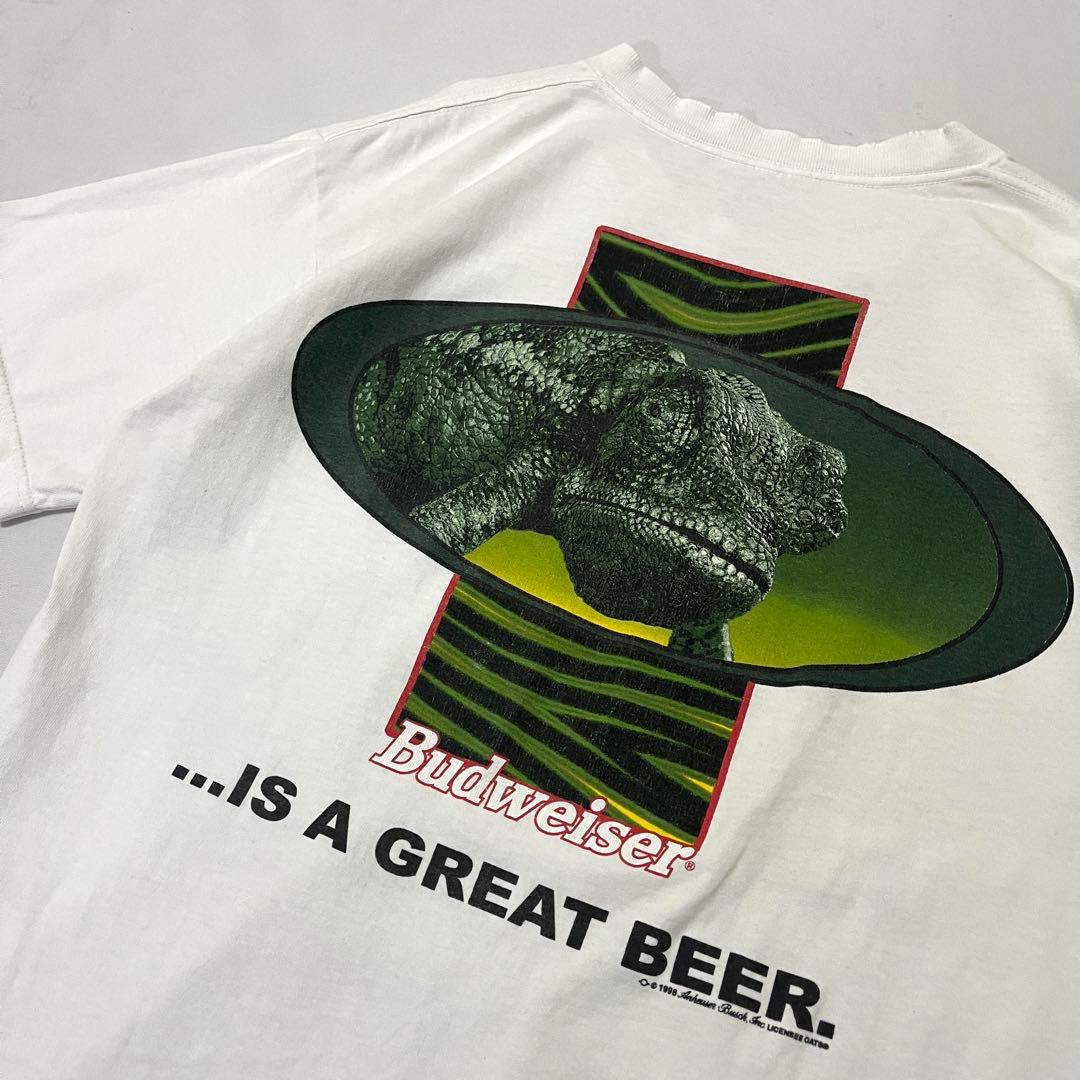 90s USA製 Budweiser バドワイザー カメレオン Tシャツ