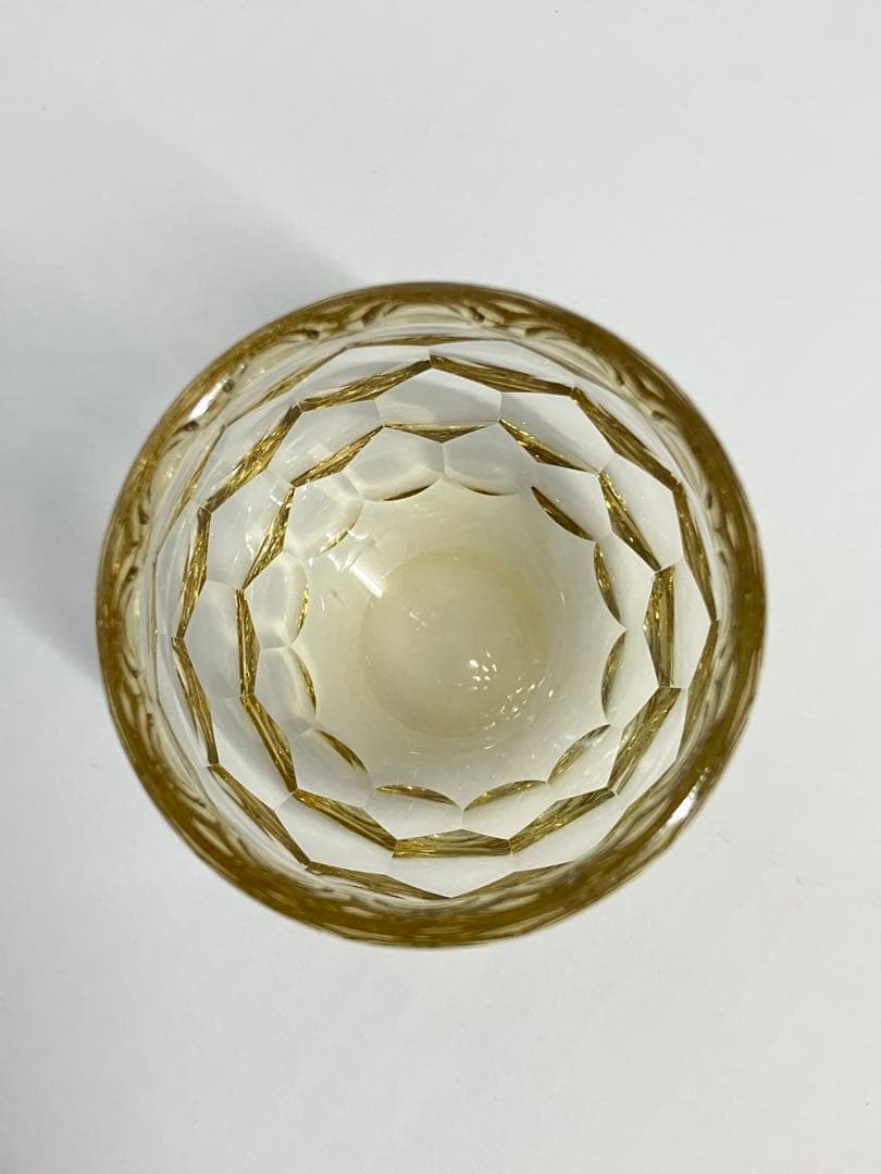 正倉院写し円形切子碗(多面体ガラス盃)