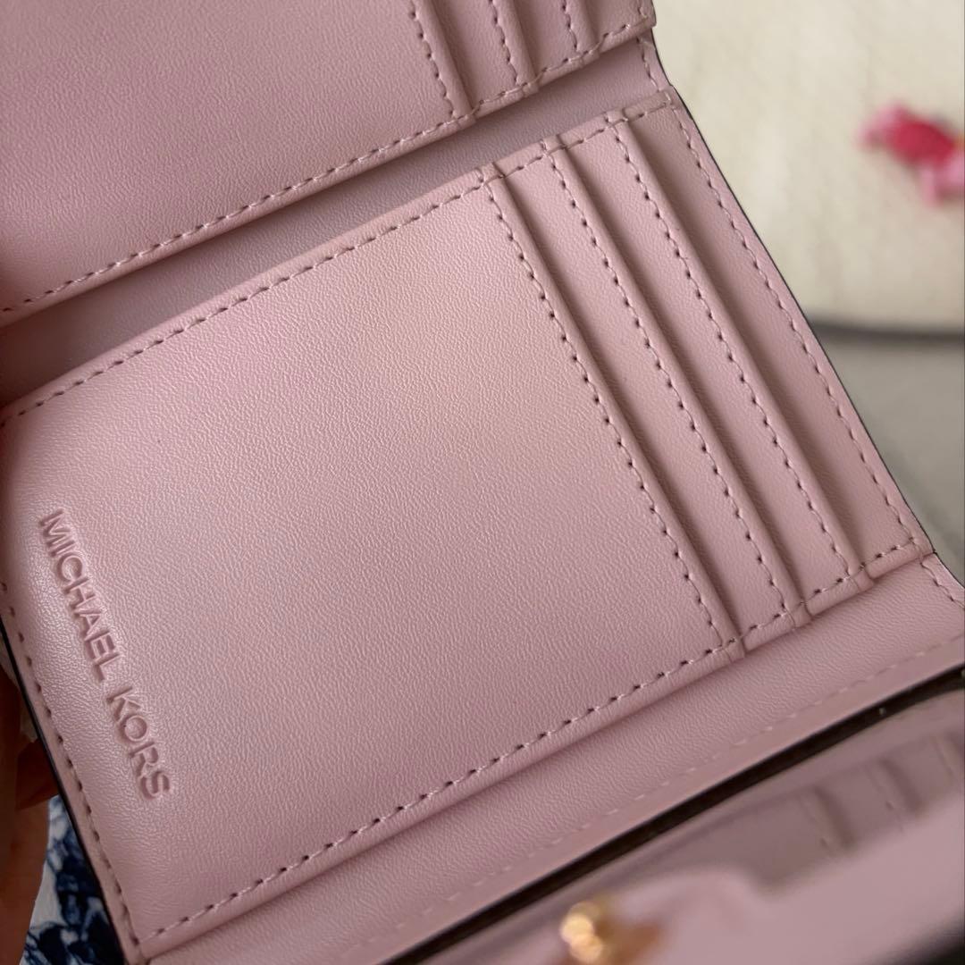 マイケルコース　MICHEAL KORS 財布　シグネチャー　ピンク