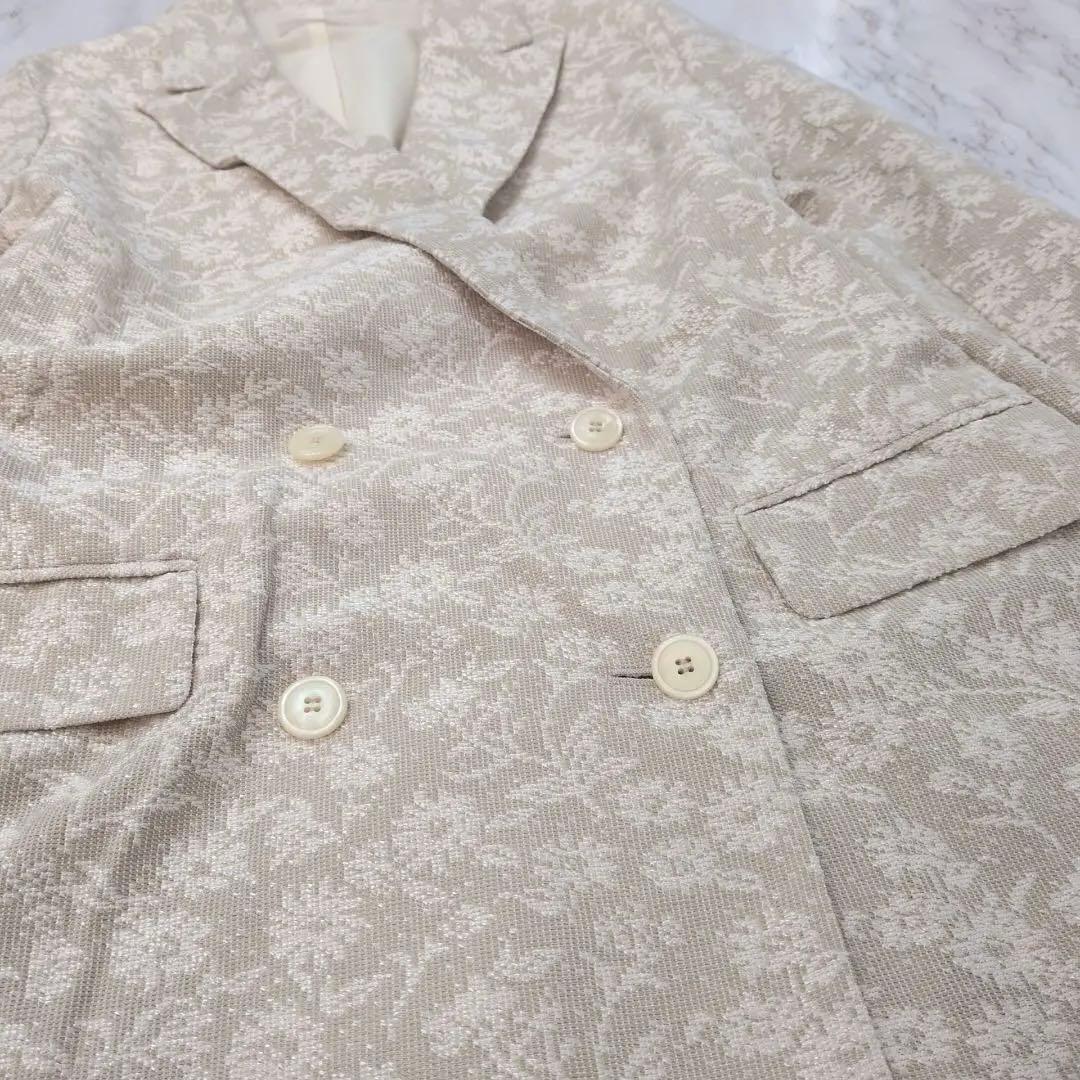 Vin 【新品】Ample ボタニカルフラワーダブルジャケット　ヤマダヤ