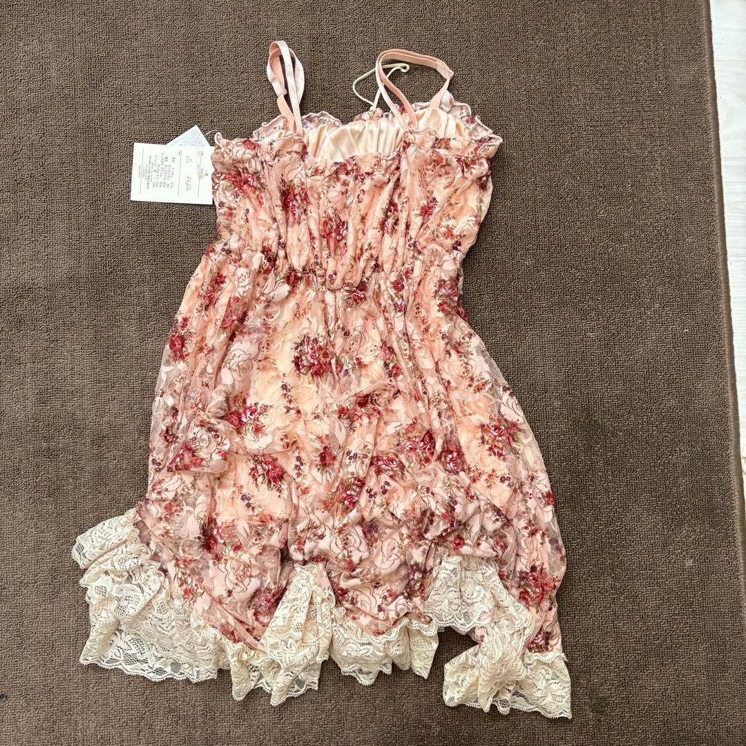 新品タグ M-Ⅱ リズリサ系 花柄レース アシメ キャミソール