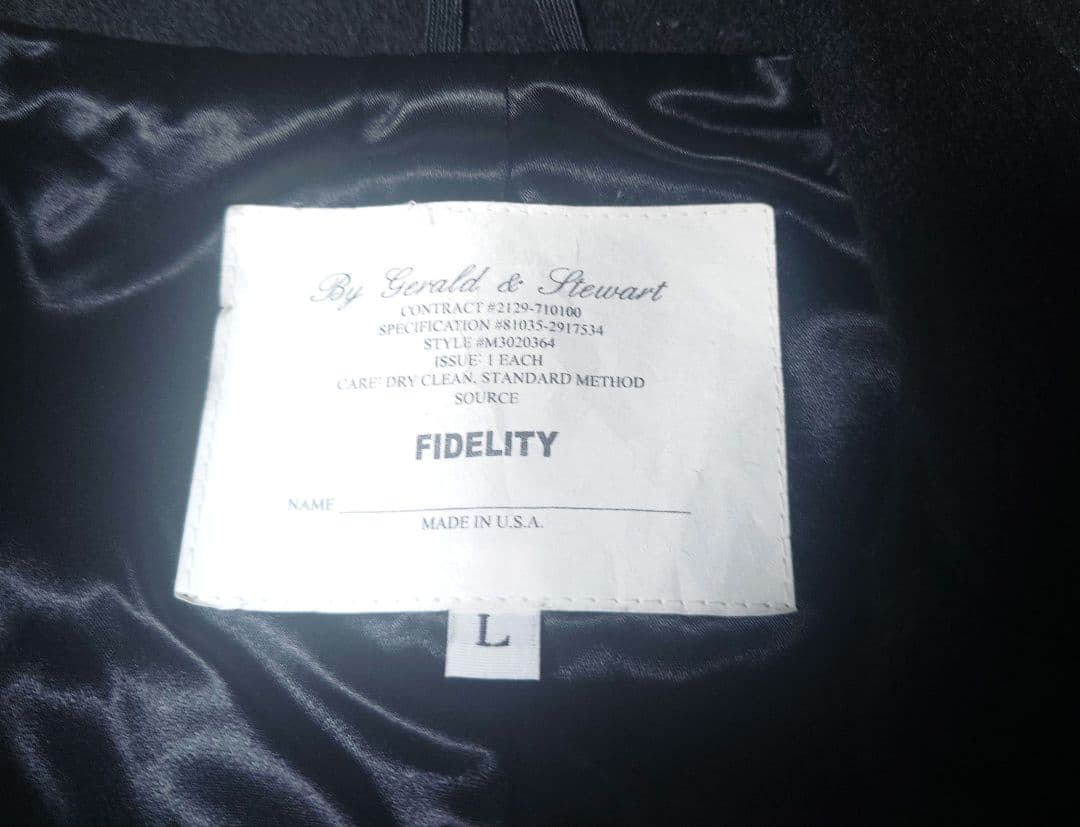 FIDELITY 3B メルトン ジャケット ブレザー 金ボタン 米国製