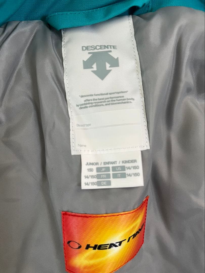 ■デサント/DESCENTE★ジュニア　スキーウェア上下★150㎝★調節機能付■