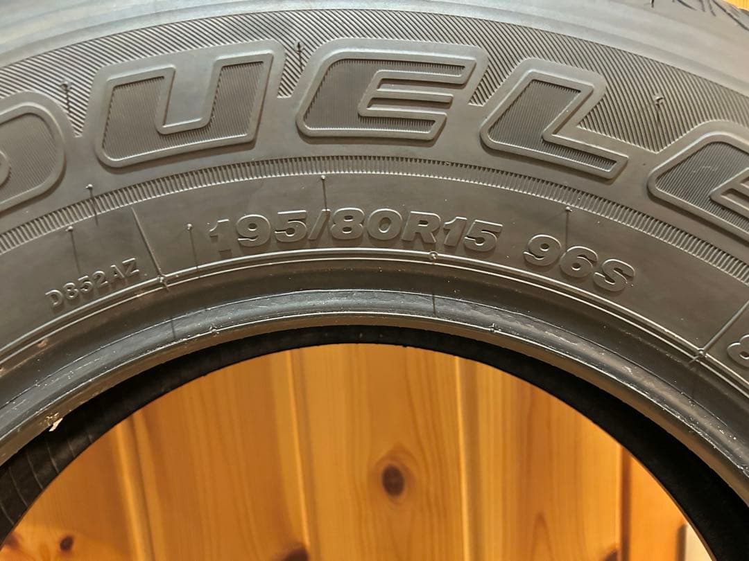 ②送料込！ジムニー純正タイヤ195/80R15 2本納車外しシエラ ハイエース