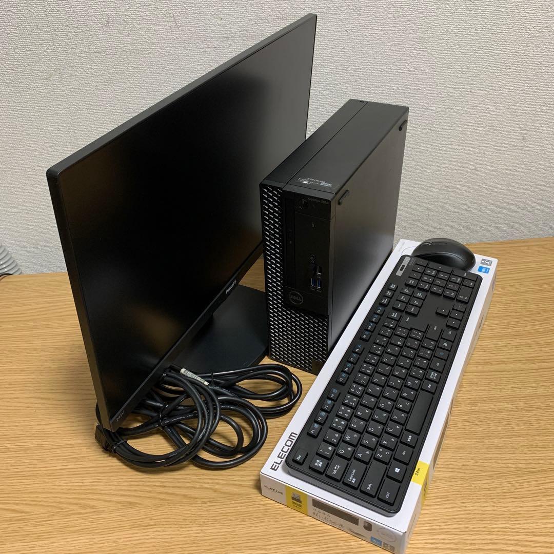 DELL OptiPlex Win11 デスクトップPC 23.8' フルセット
