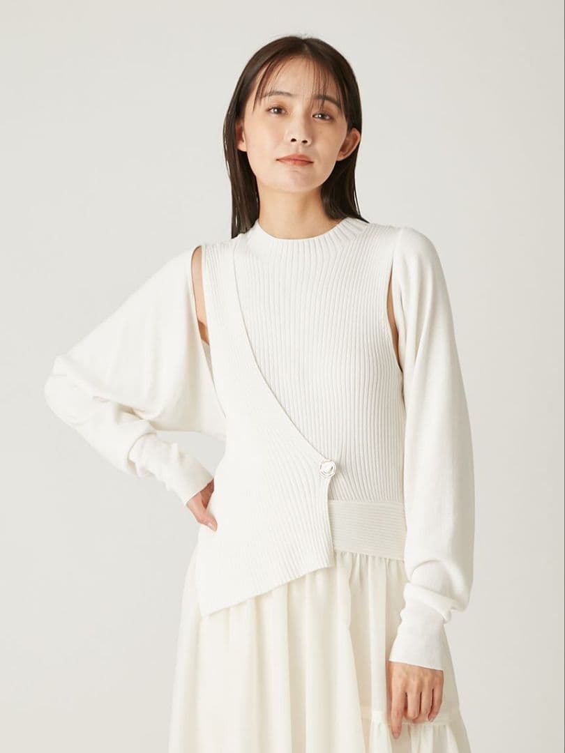 【美品】バックリボンニットボレロ FRAY I.D
