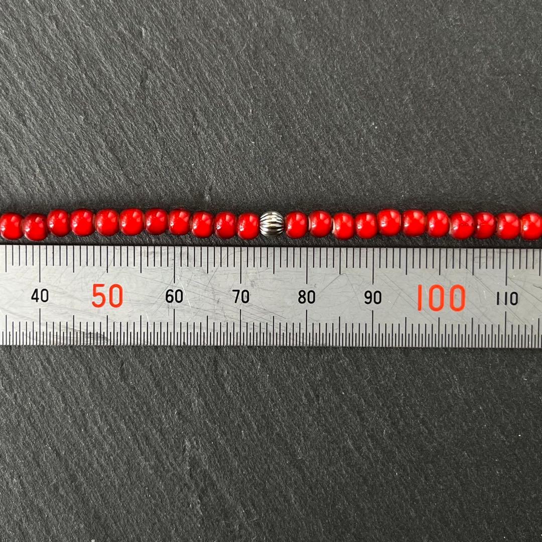 ナバホパール、ホワイトハーツ ネックレス 45.5cm