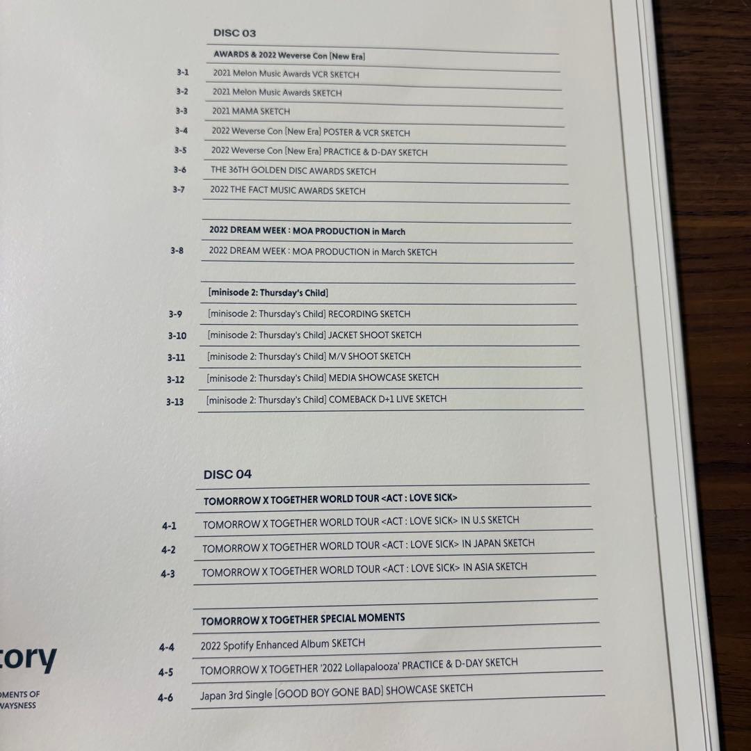 ミュージック TXT MEMORIES THIRD STORY 2021-2022