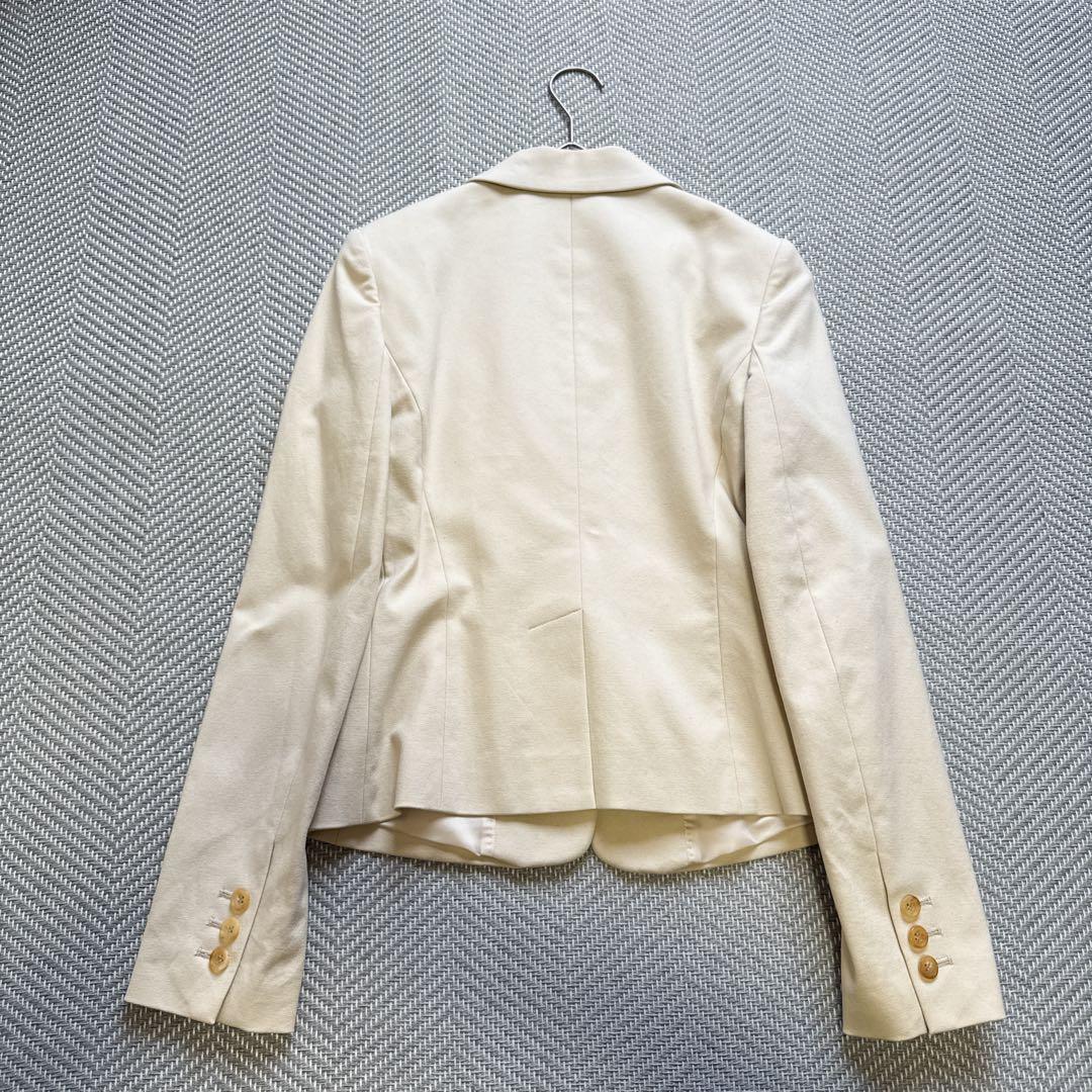 新品 theory luxe カシミヤ コットン テーラードジャケット ベージュ