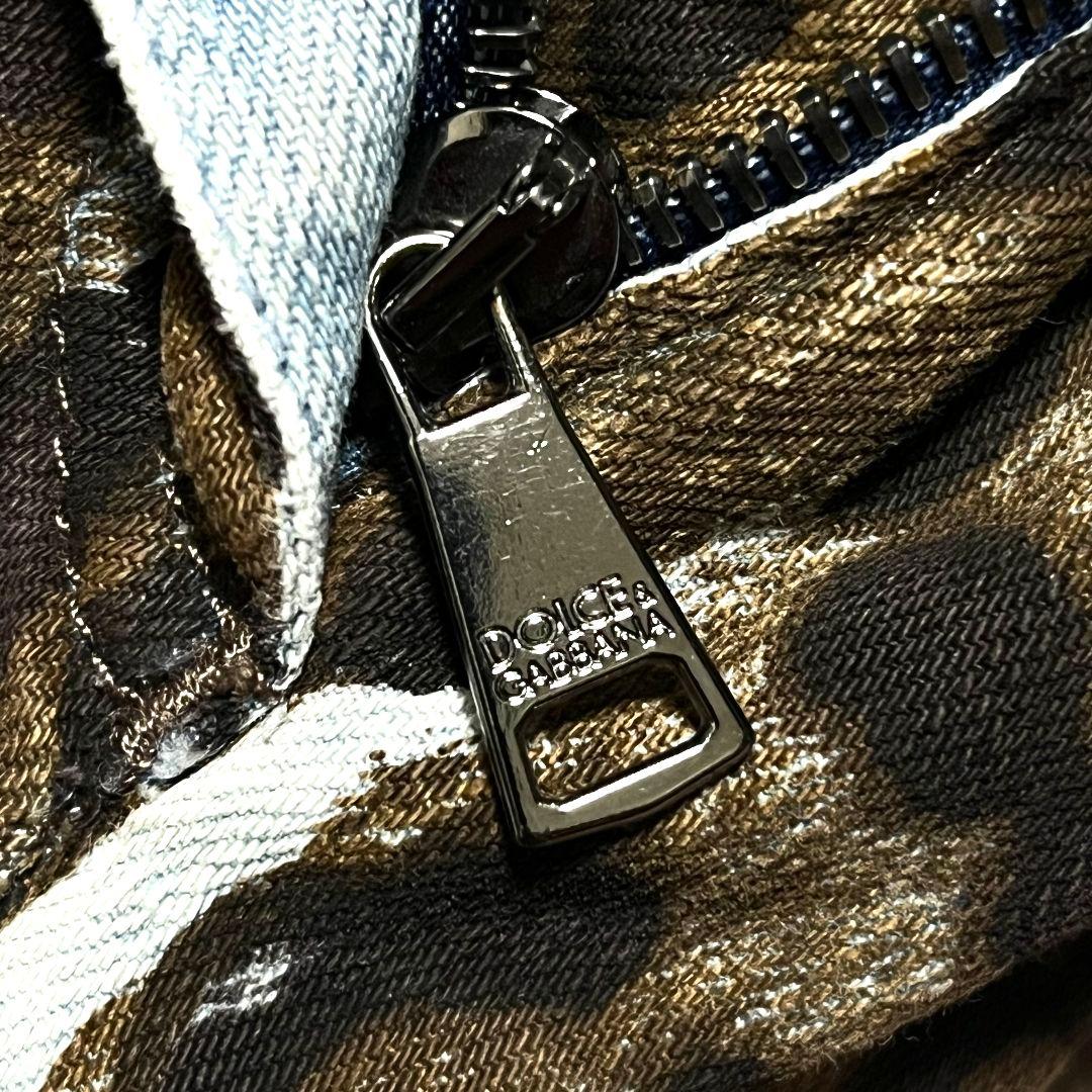 【イタリア製】【40】DOLCE&GABBANA ヒョウ柄 デニム レディース