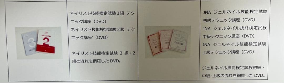 ジェルネイル技術セミナーDVDセット