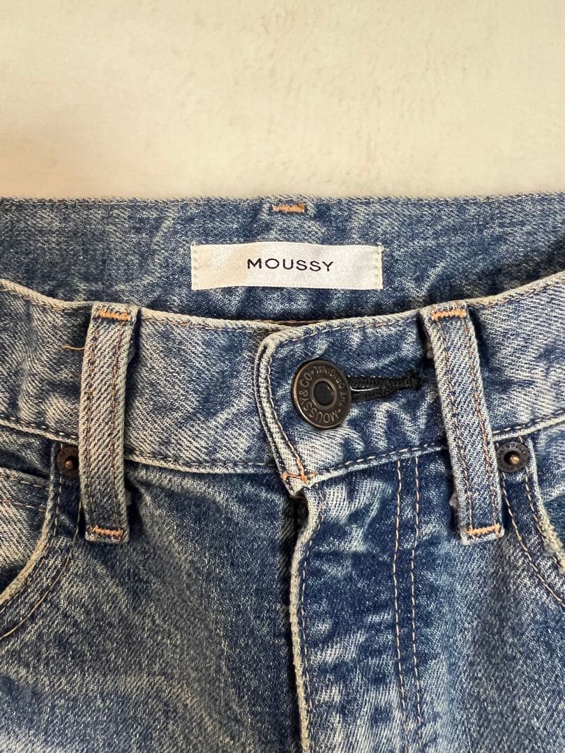 マウジー MOUSSY MVS FLARE ライトブルー フレアデニム24サイズ