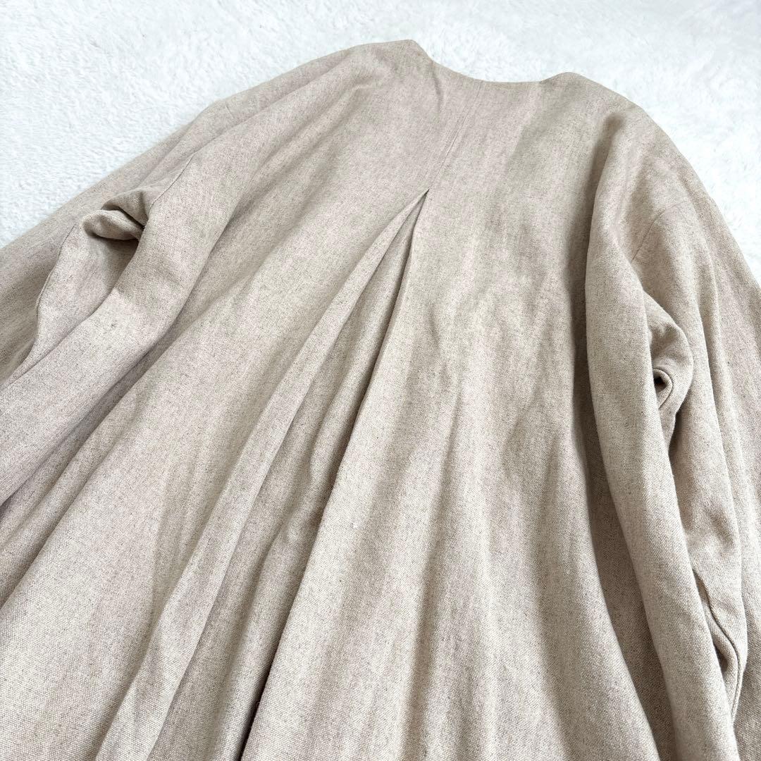 【極美品】kagure かぐれ 近年 リネンレーヨンテントコート ノーカラー