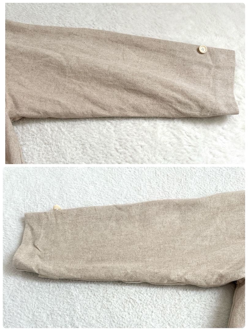【極美品】kagure かぐれ 近年 リネンレーヨンテントコート ノーカラー