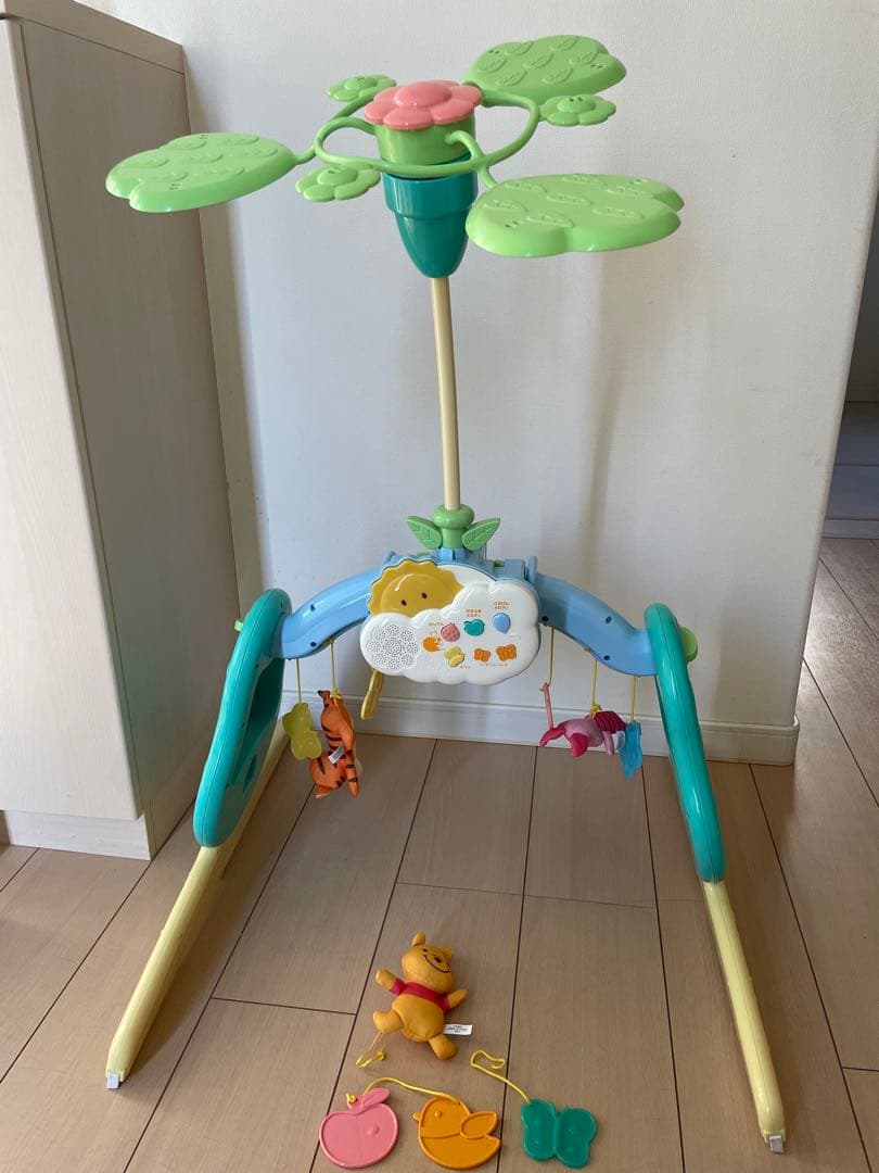 【箱付き美品】くまのプーさん えらべる回転6WAYジムにへんしんメリープーメリー