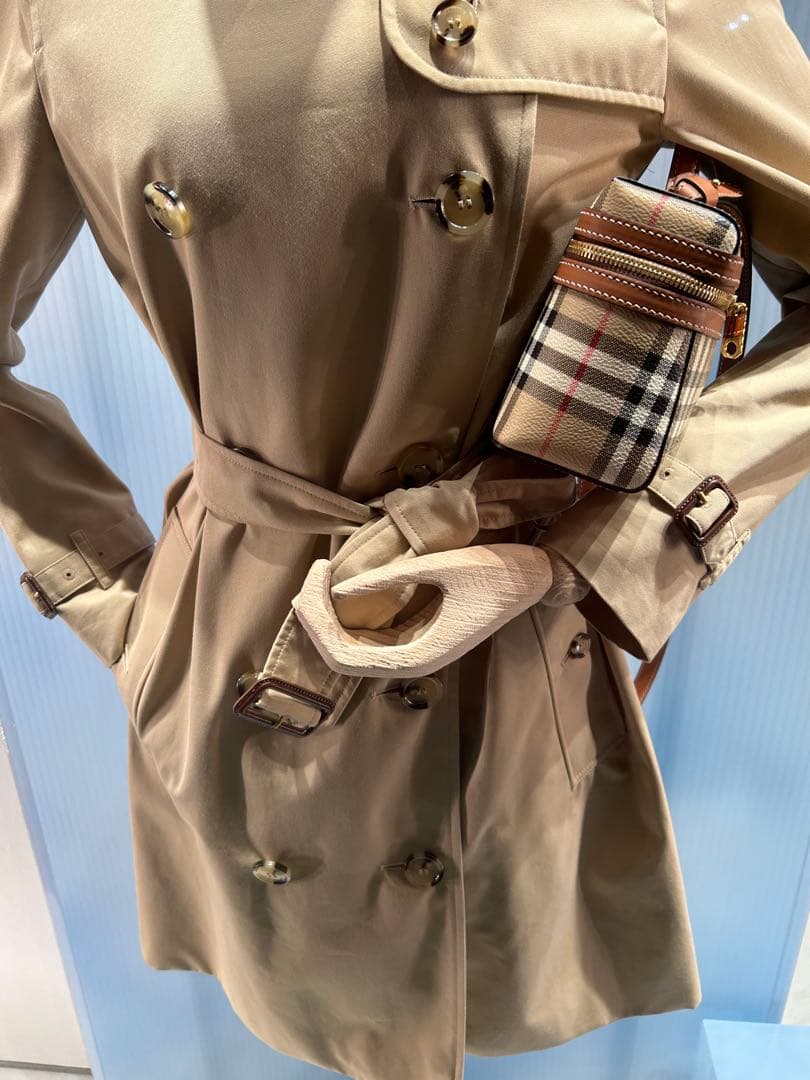 BURBERRY ベージュ トレンチコート チェック裏地