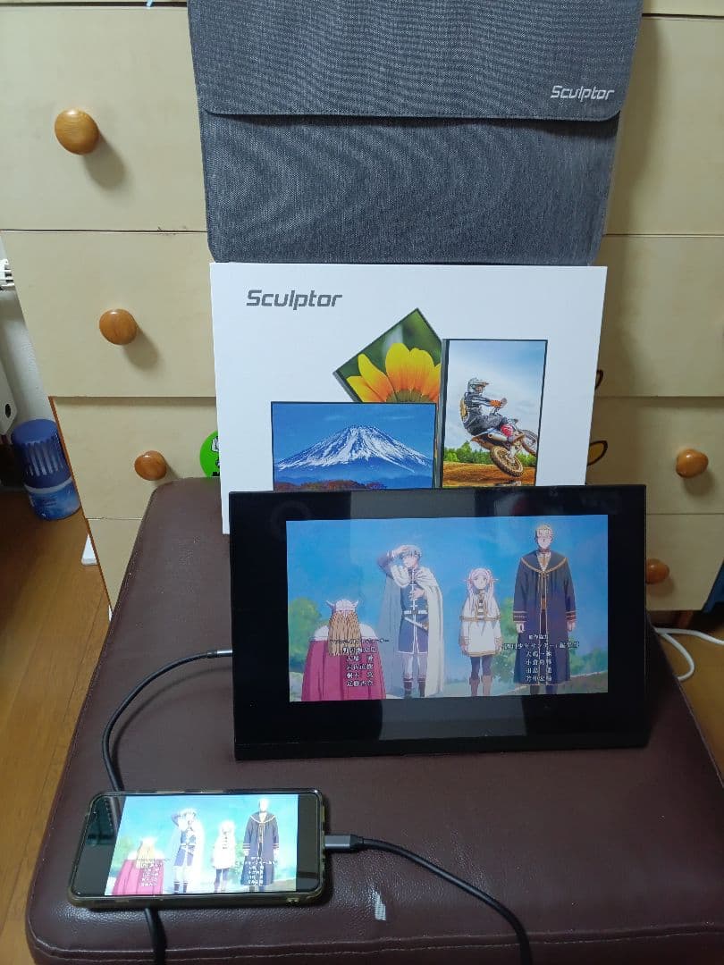 4K Sculptor モバイルディスプレイ MU140LA　モバイルモニター