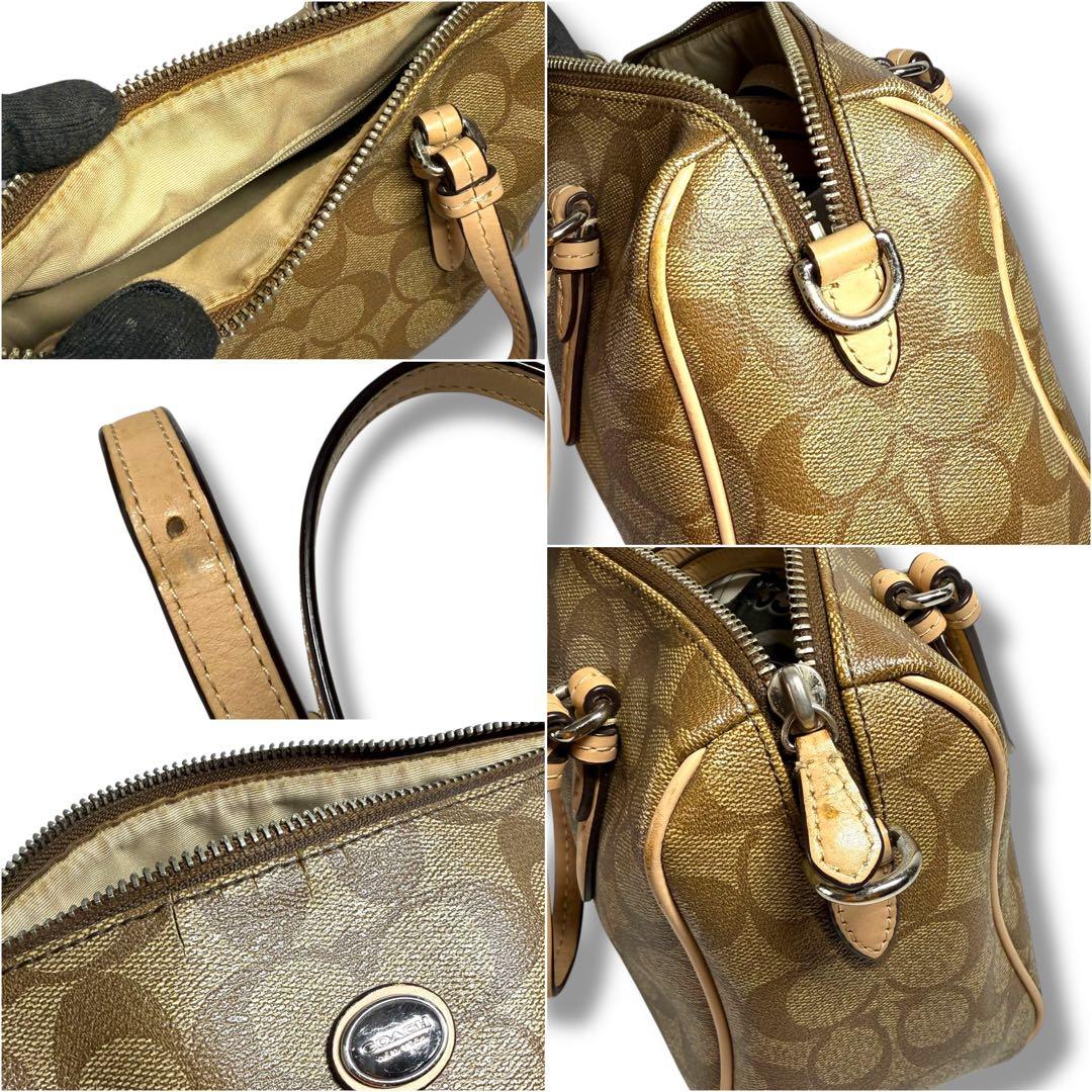 バッグ archive coach 2way small boston bag pvc