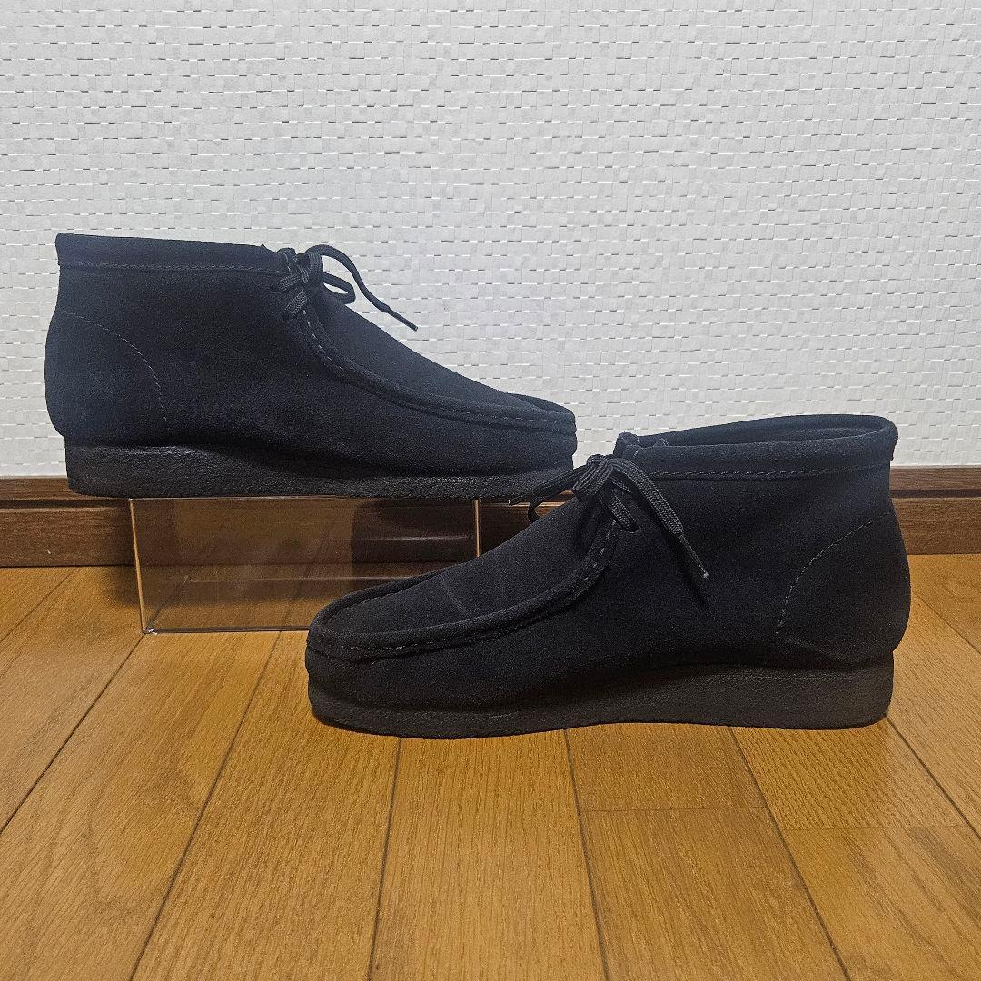 美品☆ クラークス ワラビー スエード 定番 黒 27.0cm