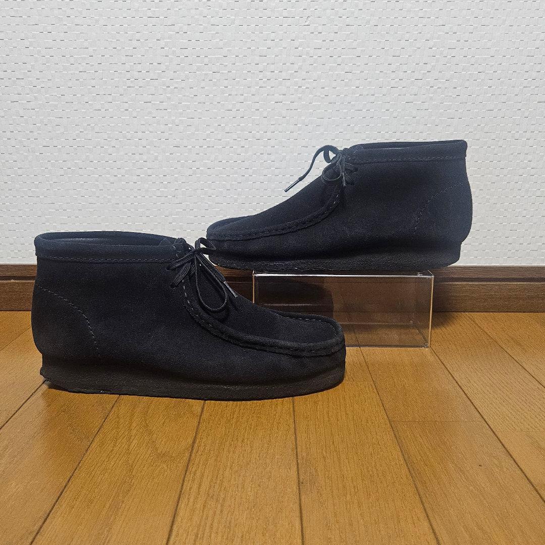 美品☆ クラークス ワラビー スエード 定番 黒 27.0cm