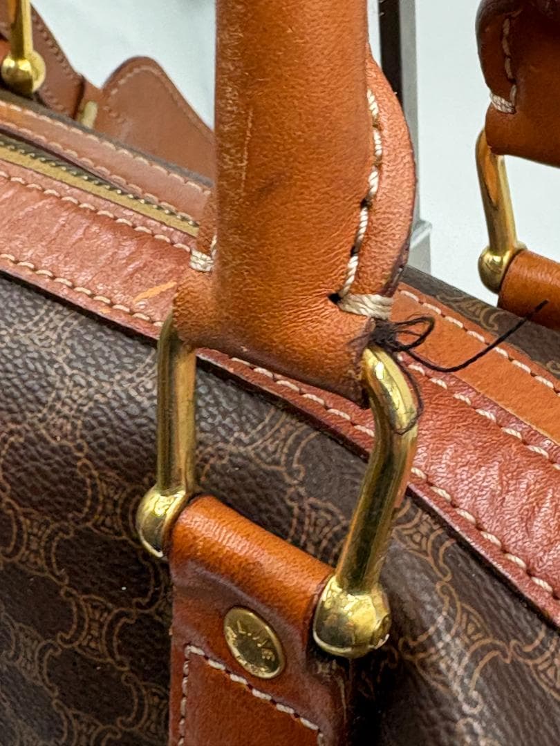 CELINE セリーヌ ボストンバッグ マカダム柄 ヴィンテージ ショルダー